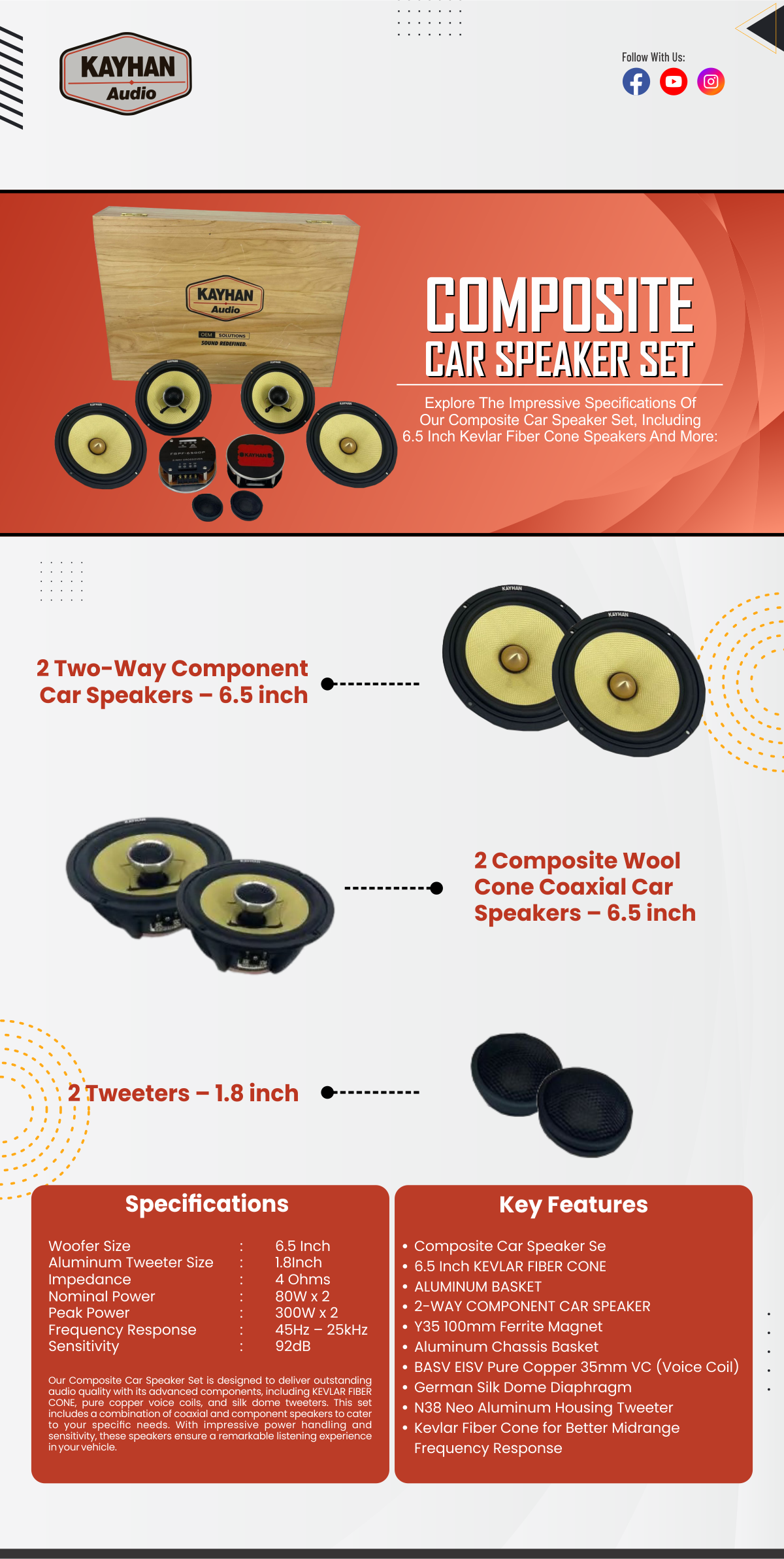 Composite Car Speakers