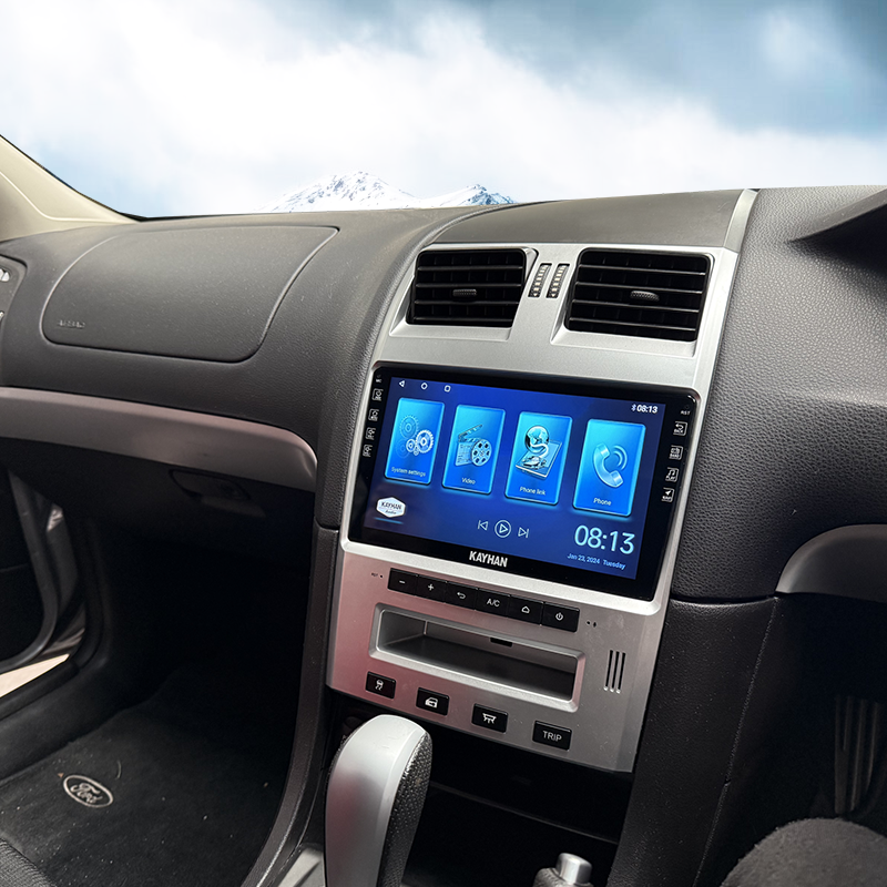 Kayhan Audio Version 6 double DIN head unit, 9.6 inch touchscreen, for Ford BA/BF Falcon and SX/SY Territory