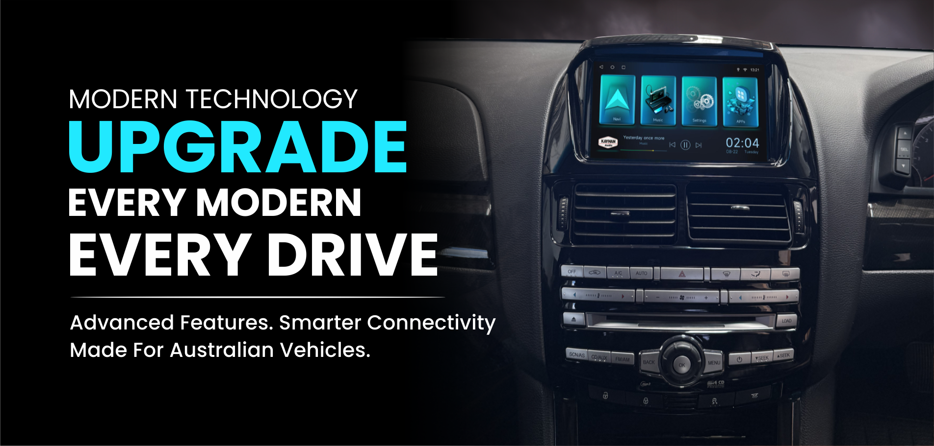High resolution touchscreen infotainment system