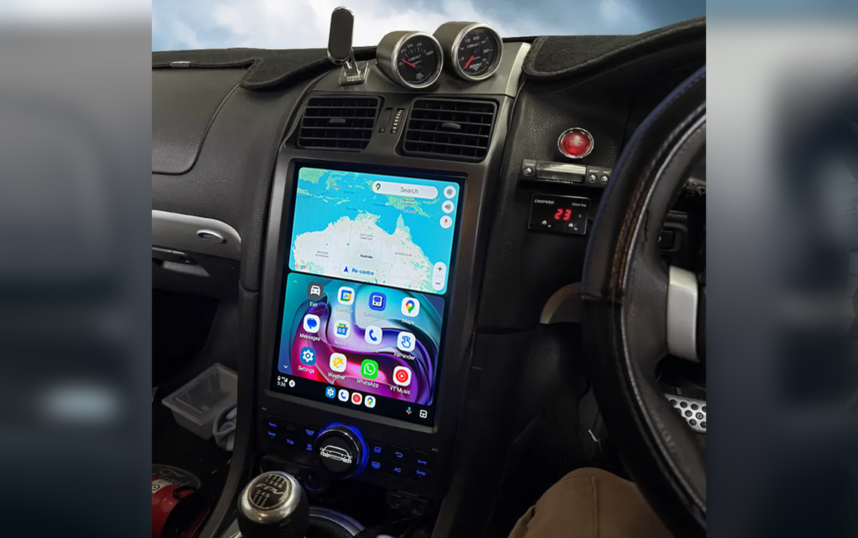 Wireless Apple CarPlay and Android Auto on Ford Falcon Territory 12.1 inch car stereo